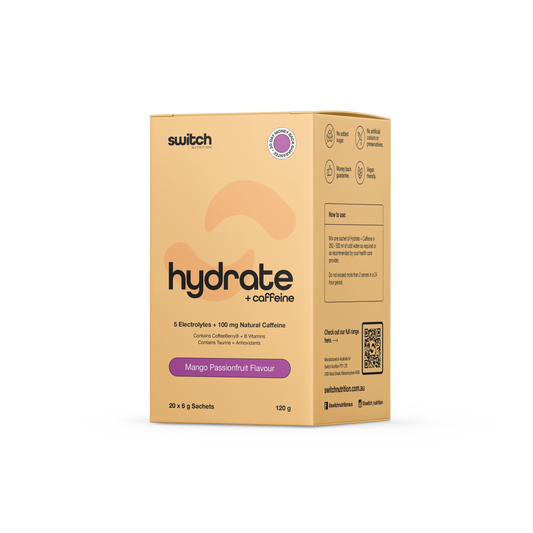 Switch Nutrition - Hydrate + Caffeine Sachet Box