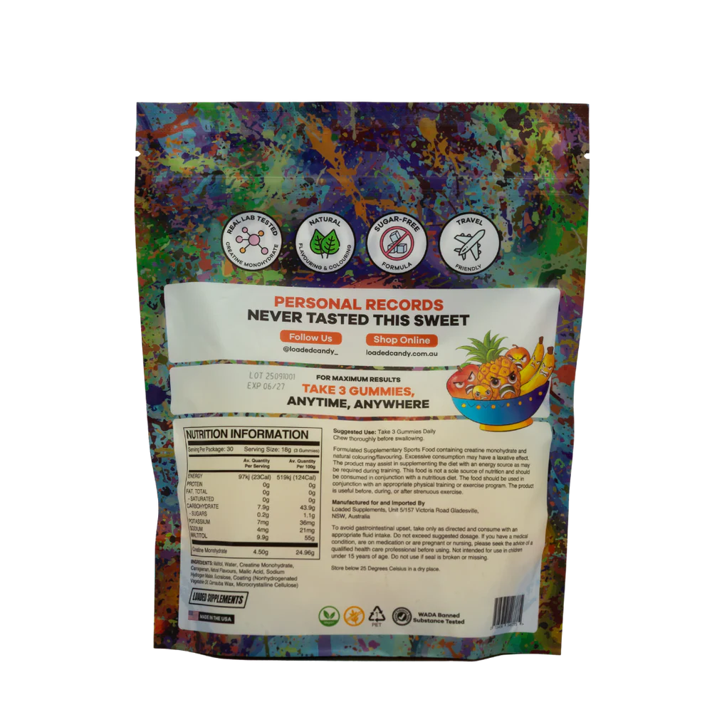 Loaded Candy - Creatine Gummies Monohydrate