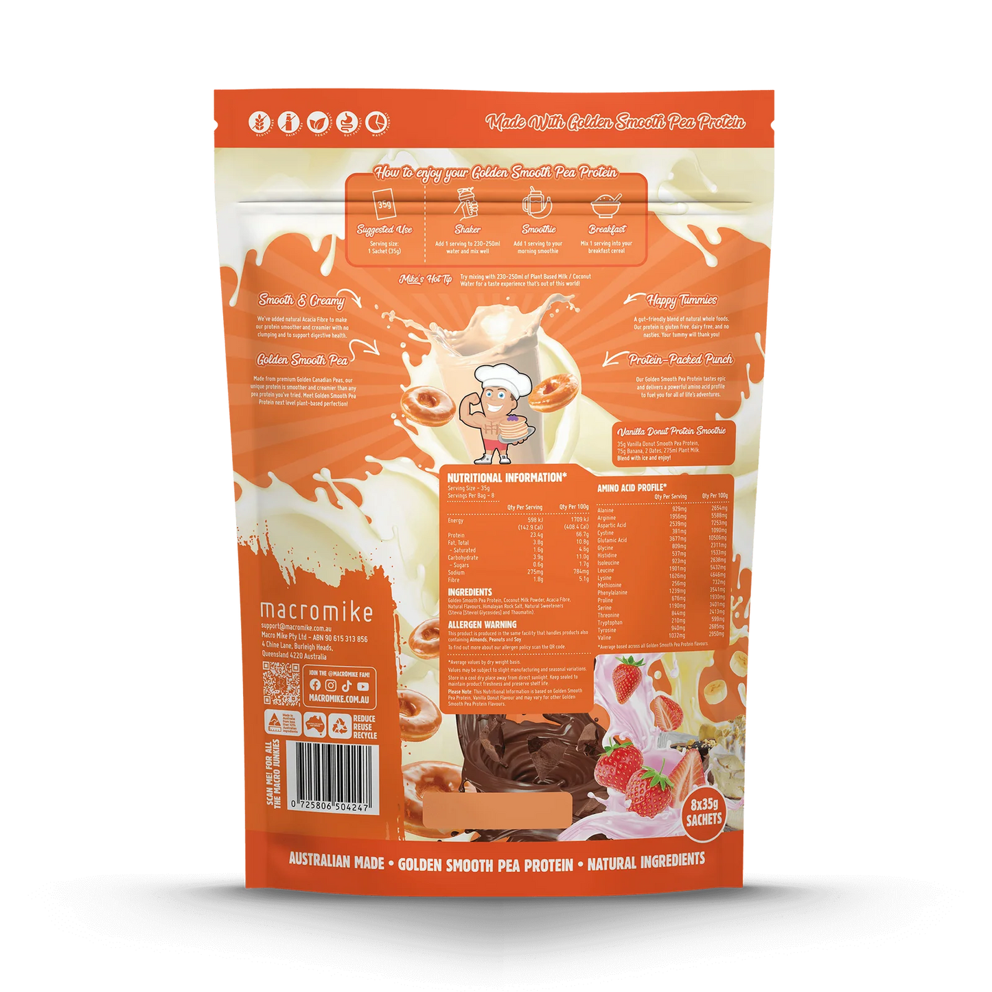 Macro Mike - Golden Smooth Pea Protein Sample Pack