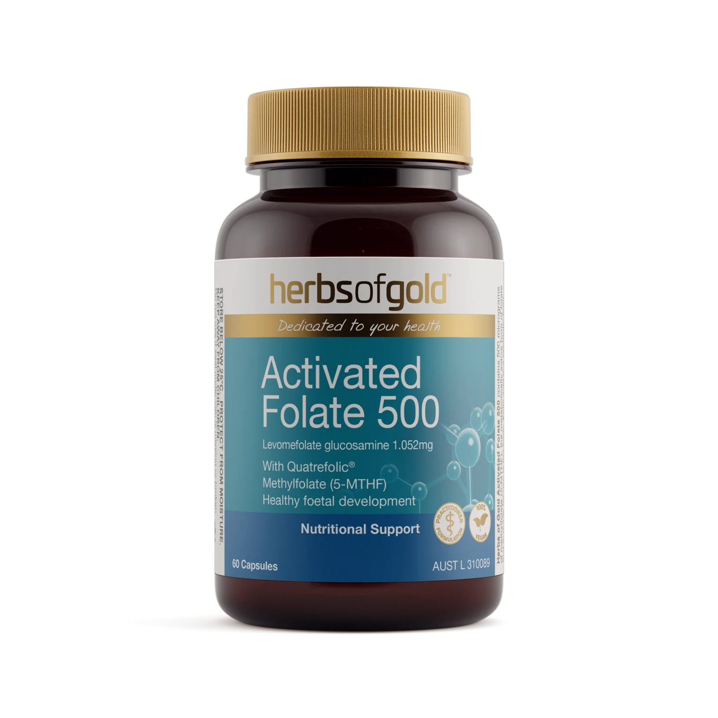 Herbs of Gold - Activated Folate 500