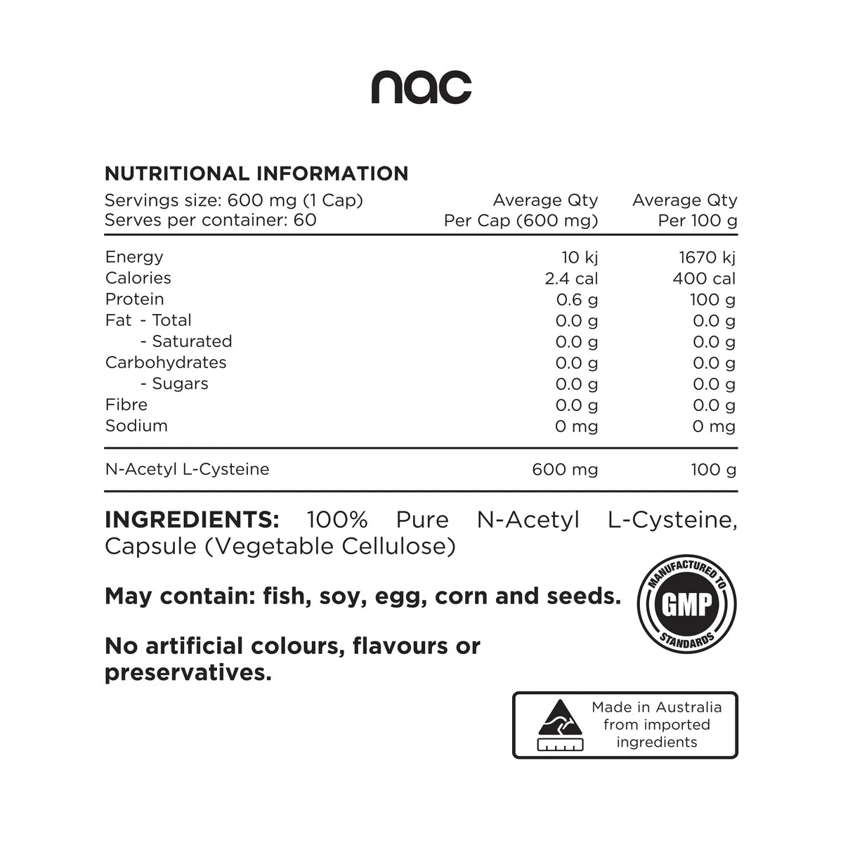 Switch Nutrition - NAC