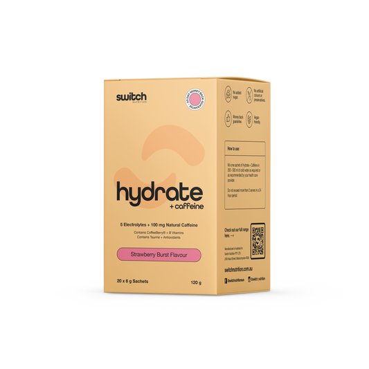 Switch Nutrition - Hydrate + Caffeine Sachet Box