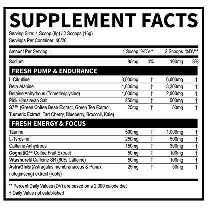Fresh - Pre Pre Workout