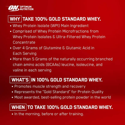 Optimum Nutrition - 100% Gold Standard Whey Protein