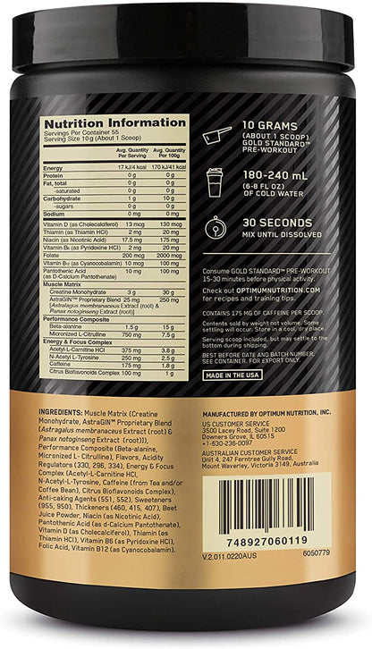 Optimum Nutrition - Gold Standard Pre-Workout