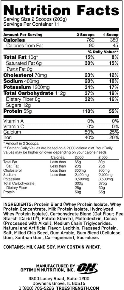 Optimum Nutrition - Gold Standard PRO Gainer
