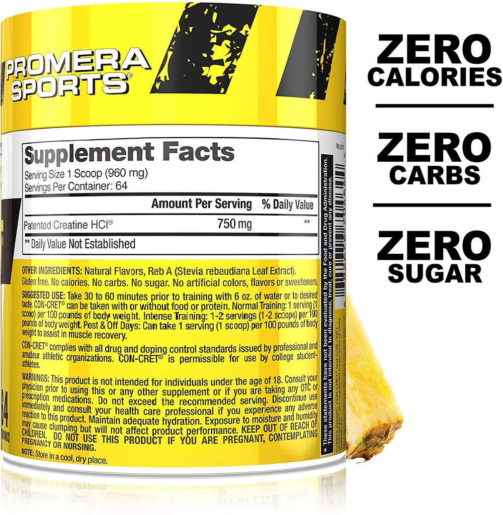 Con-Cret Creatine HCL - Promera Sports Monohydrate